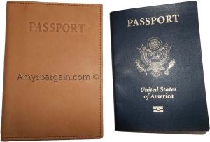 New leather one size fits all passport case plus credit ATM debit card spaces - Image 6