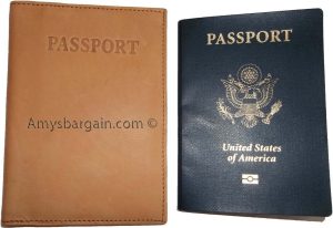 New leather one size fits all passport case plus credit ATM debit card spaces - Image 7