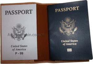 New leather one size fits all passport case plus credit ATM debit card spaces - Image 9