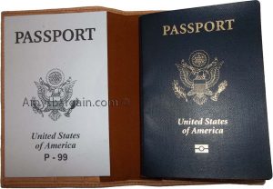 New leather one size fits all passport case plus credit ATM debit card spaces - Image 10