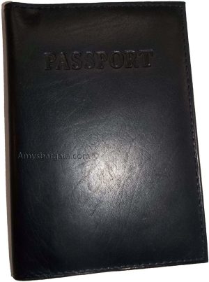 New leather passport plus credit ATM debit card spaces fits International pp BN - Image 5