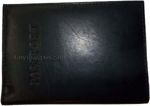 New leather passport plus credit ATM debit card spaces fits International pp BN - Image 6