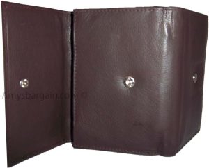 New small ladies leather wallet compact wallet credit card wallet womens wallet - Image 12