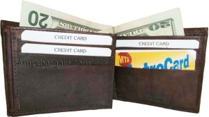 New soft leather man's wallet ID case 3 bill pockets 6 credit card spaces - Image 12