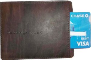 New soft leather man's wallet ID case 3 bill pockets 6 credit card spaces - Image 10