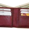 New style leather man's wallets 2 suede line bill slots 9 credit card 1 ID