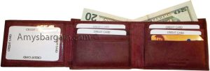 New style leather man's wallets 2 suede line bill slots 9 credit card 1 ID - Image 6