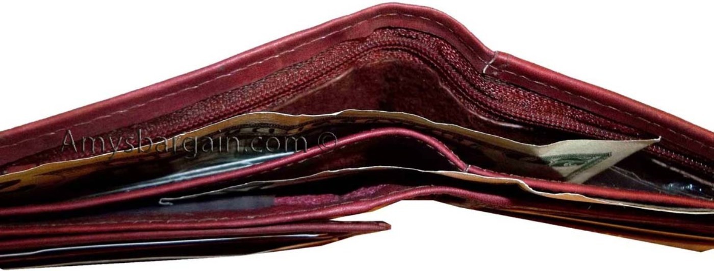 New style leather man's wallets 2 suede line bill slots 9 credit card 1 ID - Image 10