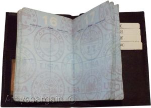 Passport cover Genuibe leather Unbranded Credit card ID new passport case wallet - Image 11