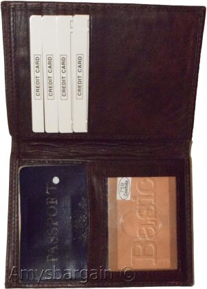 Passport cover Genuibe leather Unbranded Credit card ID new passport case wallet - Image 13