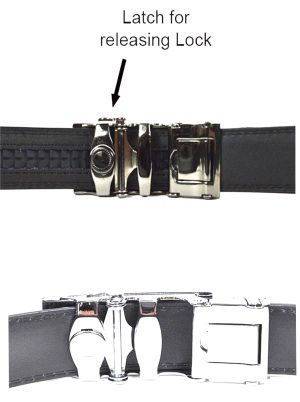 Quick-lock Men's leather dress belt XL Casual belt Automatic fit leather belt - Image 4