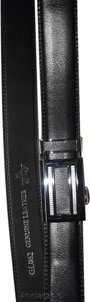 Quick-lock Men's leather dress belt XL Casual belt Automatic fit leather belt - Image 6