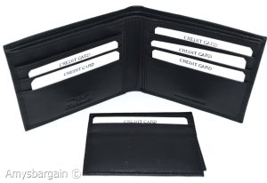 RFID men's wallet bifold genuine leather protect IDs credit cards new in box - Image 5