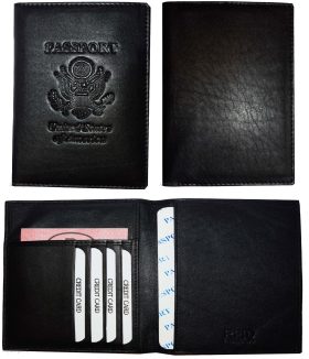 RFID passport case Genuine leather passport cover U.S. leather passport holder