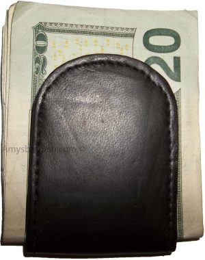 Leather money clip magnetic money clip bills holder all monies holder Brand New - Image 15