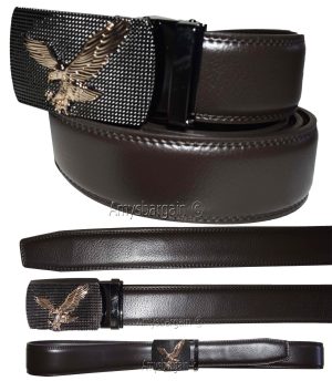 Men's belt leather dress casual automatic lock eagle buckle new quick lock belt - Image 20
