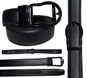Men's leather belt dress/casual belt qick automatic lock track buckle up to 43" - Image 12