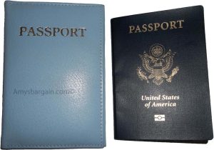 New Leather passport case wallet credit ATM card case ID International passports - Image 16