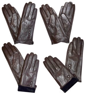 Woman's Leather winter Gloves Leather gloves. Size S, M, L, XL. Dress Gloves - Image 12