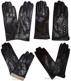 Woman's Leather winter Gloves Leather gloves. Size S, M, L, XL. Dress Gloves - Image 10