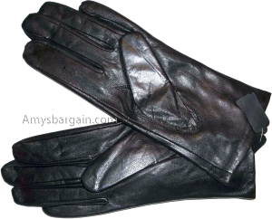 Woman's Gloves (M) Leather Gloves Hand Warmer Winter Gloves Ladies' Dress Gloves - Image 11