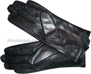 Woman's Gloves (M) Leather Gloves Hand Warmer Winter Gloves Ladies' Dress Gloves - Image 3