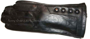 Woman's Gloves (M) Leather Gloves Hand Warmer Winter Gloves Ladies' Dress Gloves - Image 8