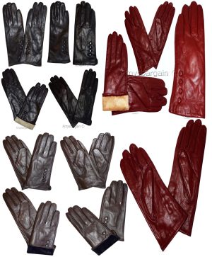 Woman's Leather winter Gloves Leather gloves. Size S, M, L, XL. Dress Gloves - Image 3