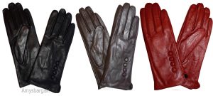Woman's Leather winter Gloves Leather gloves. Size S, M, L, XL. Dress Gloves - Image 4