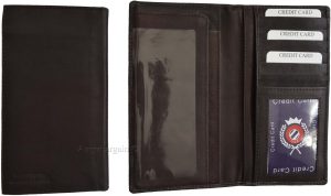 Women/Man's Leather Checkbook Wallet, Unbranded Brown checkbook cover new - Image 6