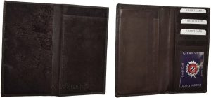 Women/Man's Leather Checkbook Wallet, Unbranded Brown checkbook cover new - Image 7