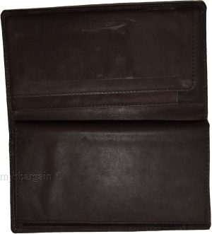 Women/Man's Leather Checkbook Wallet, Unbranded Brown checkbook cover new - Image 9