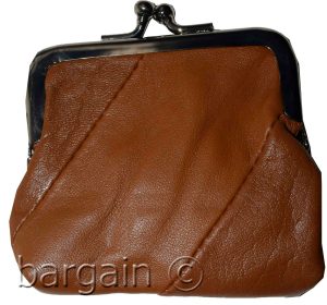 Women's Leather Change Purse mini coin purse coin Wallet bag change case brn new - Image 10