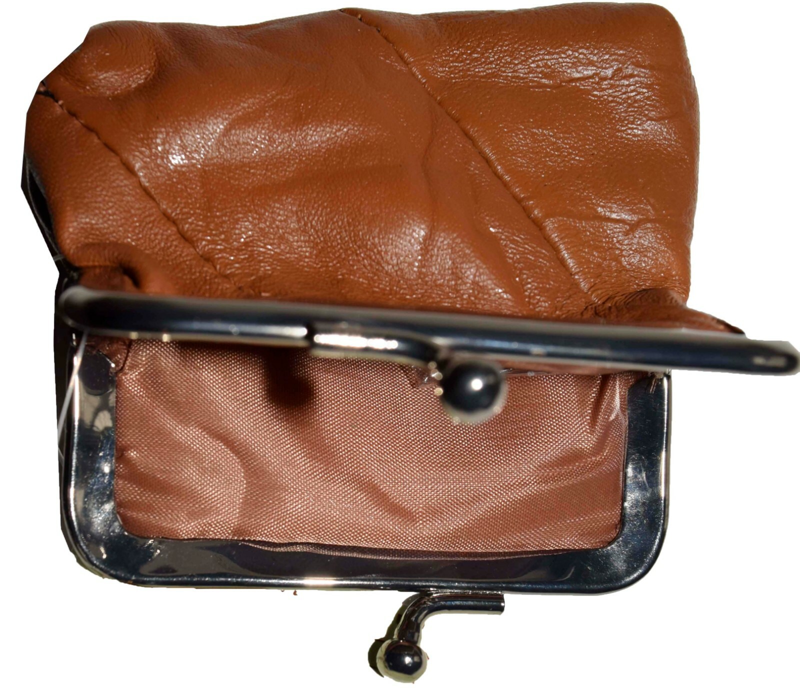 Women's Leather Change Purse mini coin purse coin Wallet bag change case brn new - Image 7
