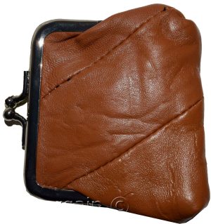 Women's Leather Change Purse mini coin purse coin Wallet bag change case brn new - Image 8