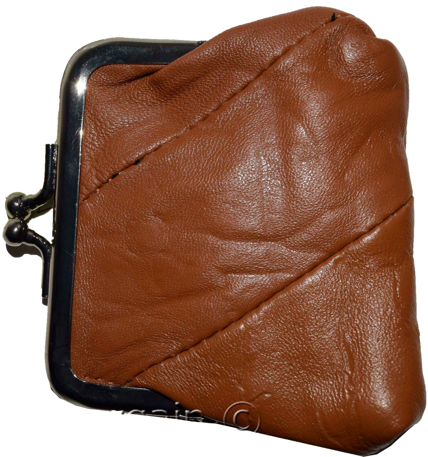 Women's Leather Change Purse mini coin purse coin Wallet bag change case brn new - Image 9