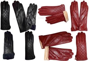 Women's gloves genuine lambskin leather sheepskin leather winter gloves br new - Image 3