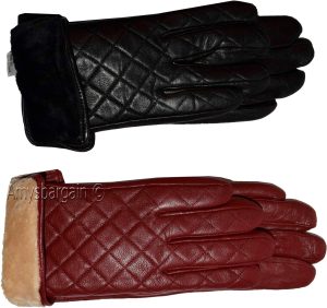 Women's gloves genuine lambskin leather sheepskin leather winter gloves br new - Image 5