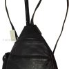 Women's small Leather backpack, Knapsack Black daypack small Black backpack #31