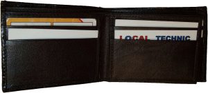 crocodile skin printed leather man's bi fold wallet 2 bill pockets 6 card ID - Image 10