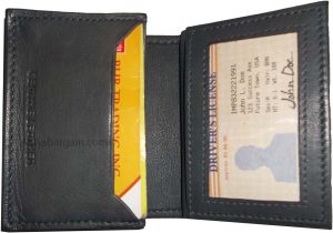 leather business card 7 credit card black genuine leather id card holder - Image 12