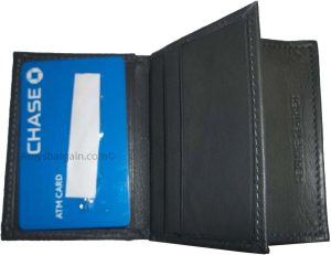 leather business card 7 credit card black genuine leather id card holder - Image 4
