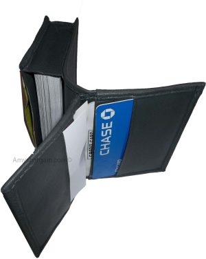 leather business card 7 credit card black genuine leather id card holder