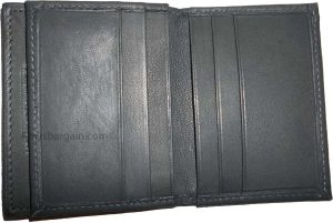 leather business card 7 credit card black genuine leather id card holder - Image 10