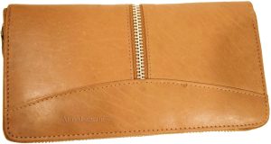 leather checkbook wallet compact wallet cards change bills black wallets bn - Image 11