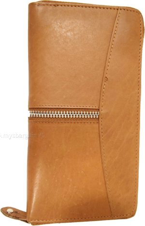 leather checkbook wallet compact wallet cards change bills black wallets bn - Image 9