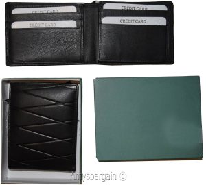 lot of 2 men's wallet rfid genuine leather bifold wallet 12 cards brn new in box - Image 9