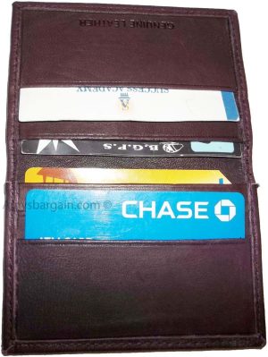 lot of 3 new leather business card case credit card wallet id leather card case. - Image 13