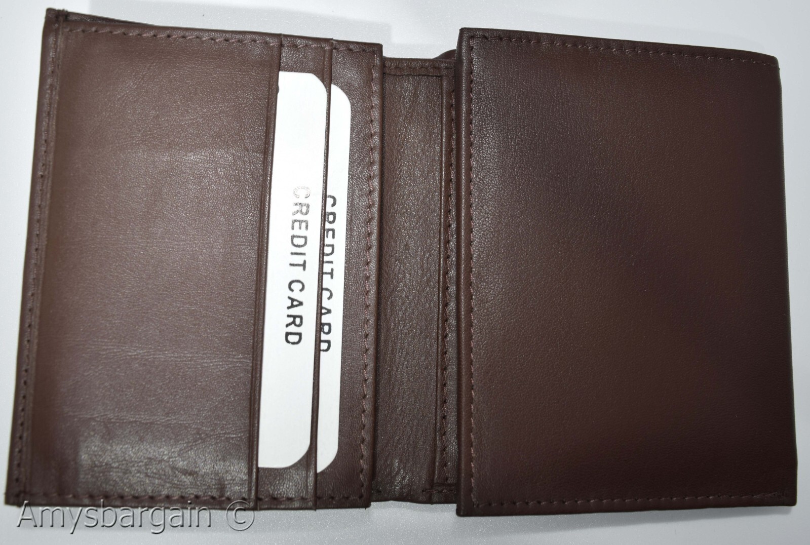 men's RFID genuine leather trifold wallet secure IDs credit cards br new in box - Image 12