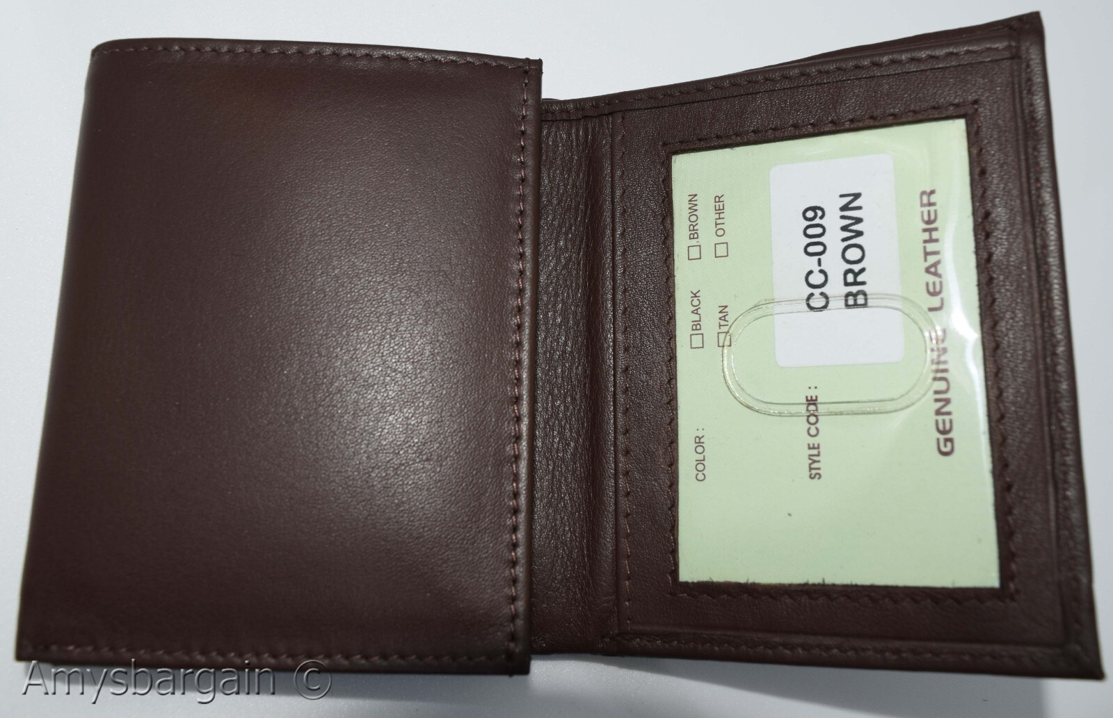 men's RFID genuine leather trifold wallet secure IDs credit cards br new in box - Image 20